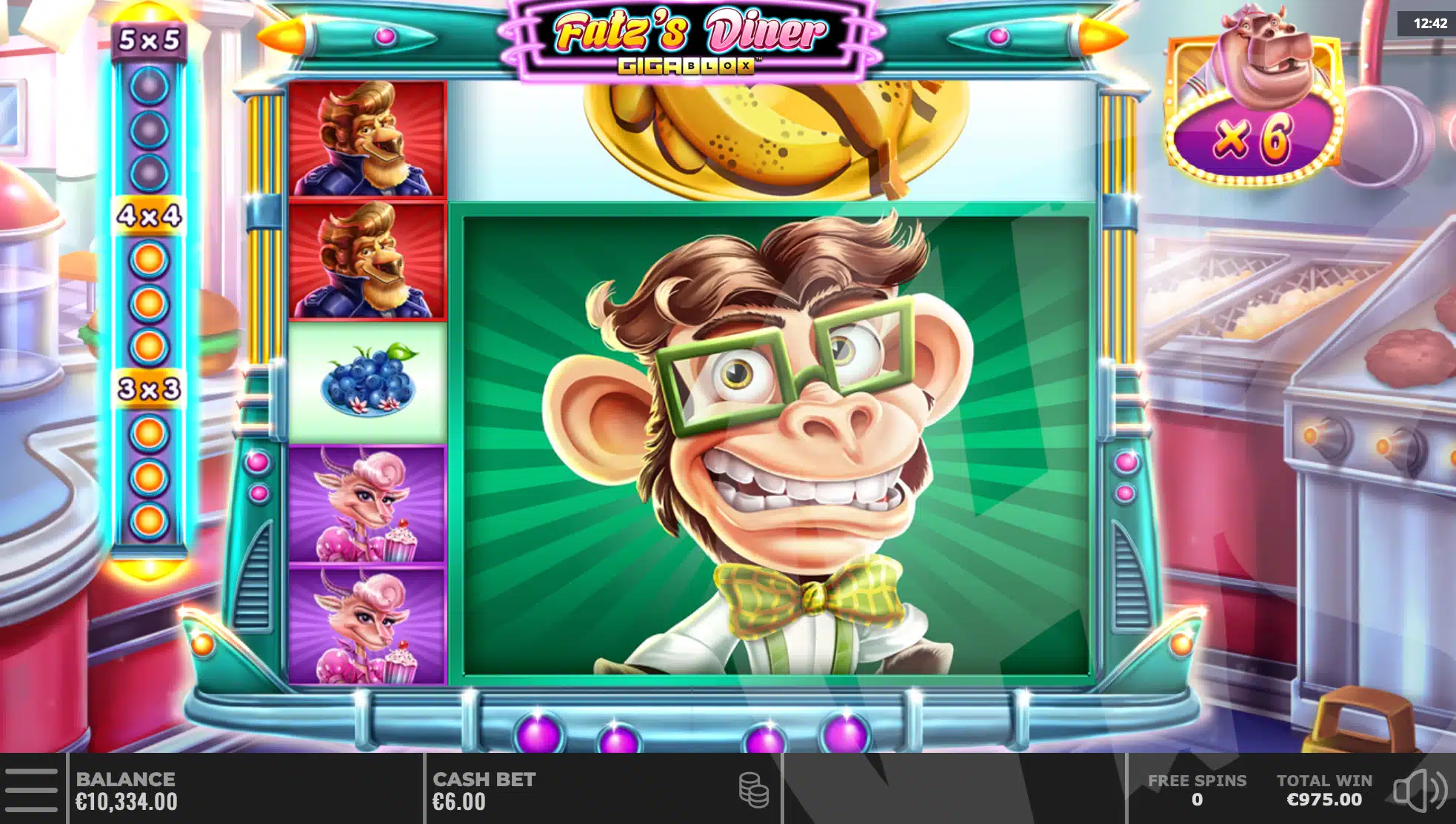 Fatz’s Diner Gigablox Slot Review pic 4